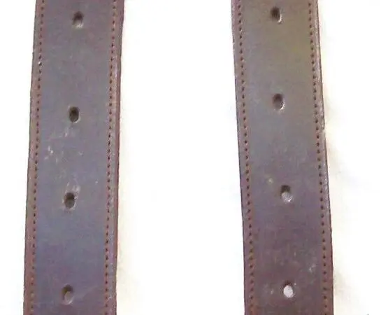Pair of leather guitar straps