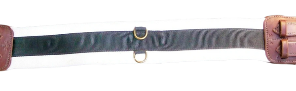 Horse girth with brass buckles