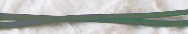 Black leather straps with buckles