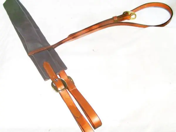 Adjustable leather and canvas strap