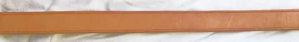 Tan leather strap with buckles