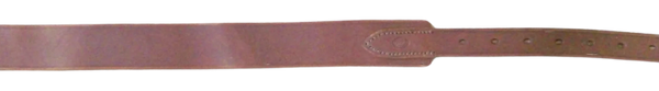 Wide brown leather belt on black background