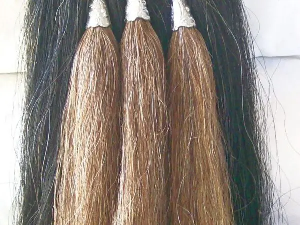 Decorative horsehair tassels with ornate top