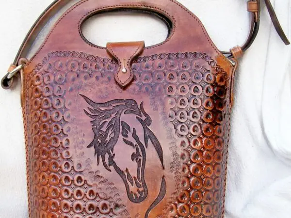 Artistic horse pattern on bag