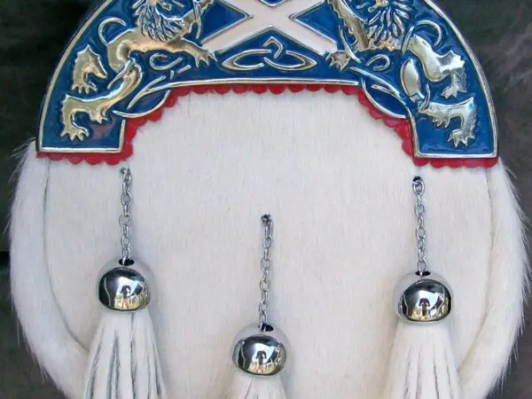 Scottish sporran with intricate metal design