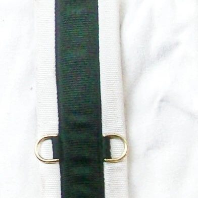 Leather and fabric horse girth