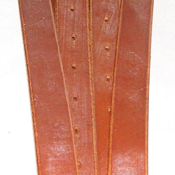 Brown leather belts with buckles