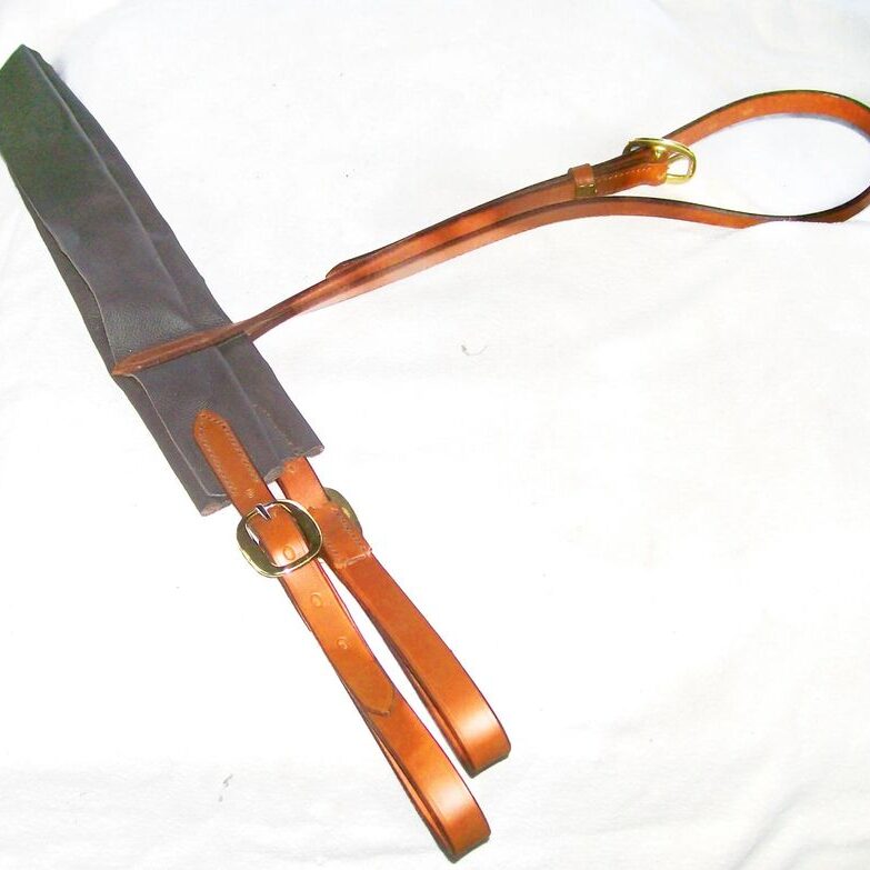 Adjustable leather and canvas strap