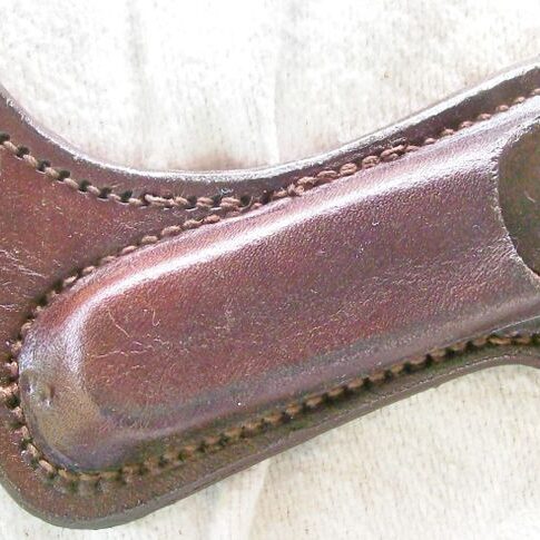 Leather knife sheath with belt loops