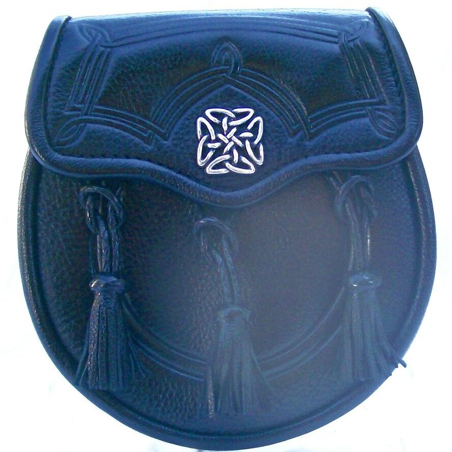 Traditional Scottish sporran with tassels