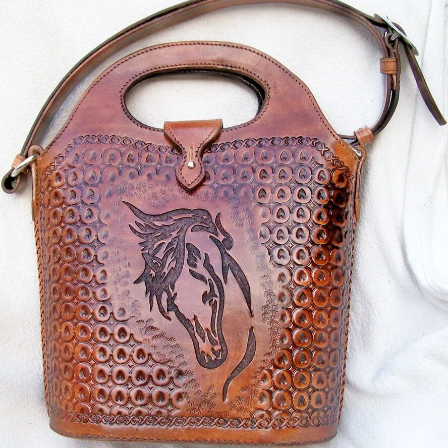 Artistic horse pattern on bag