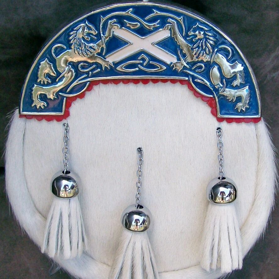 Scottish sporran with intricate metal design
