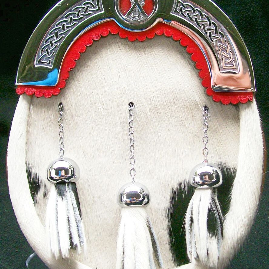 Traditional sporran with intricate metalwork
